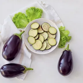 Foto van aubergines