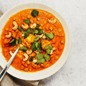 Photo of a bowl of fancy goa korma