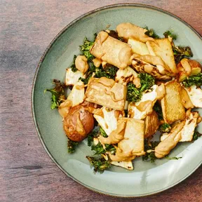 Photo of gado-gado with celeriac and kale