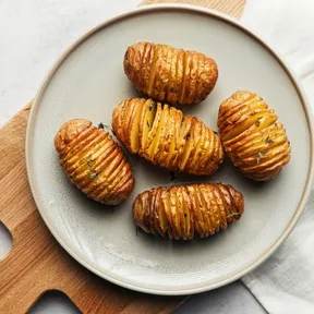 Foto van Hasselback aardappels uit de airfryer