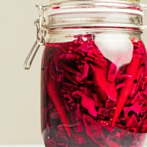 Photo of pickled red cabbage