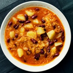 Photo of slovenian sauerkraut dish with potato and beans (Jota)