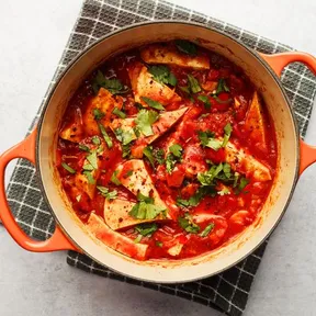 Foto van vegan tofu shakshuka